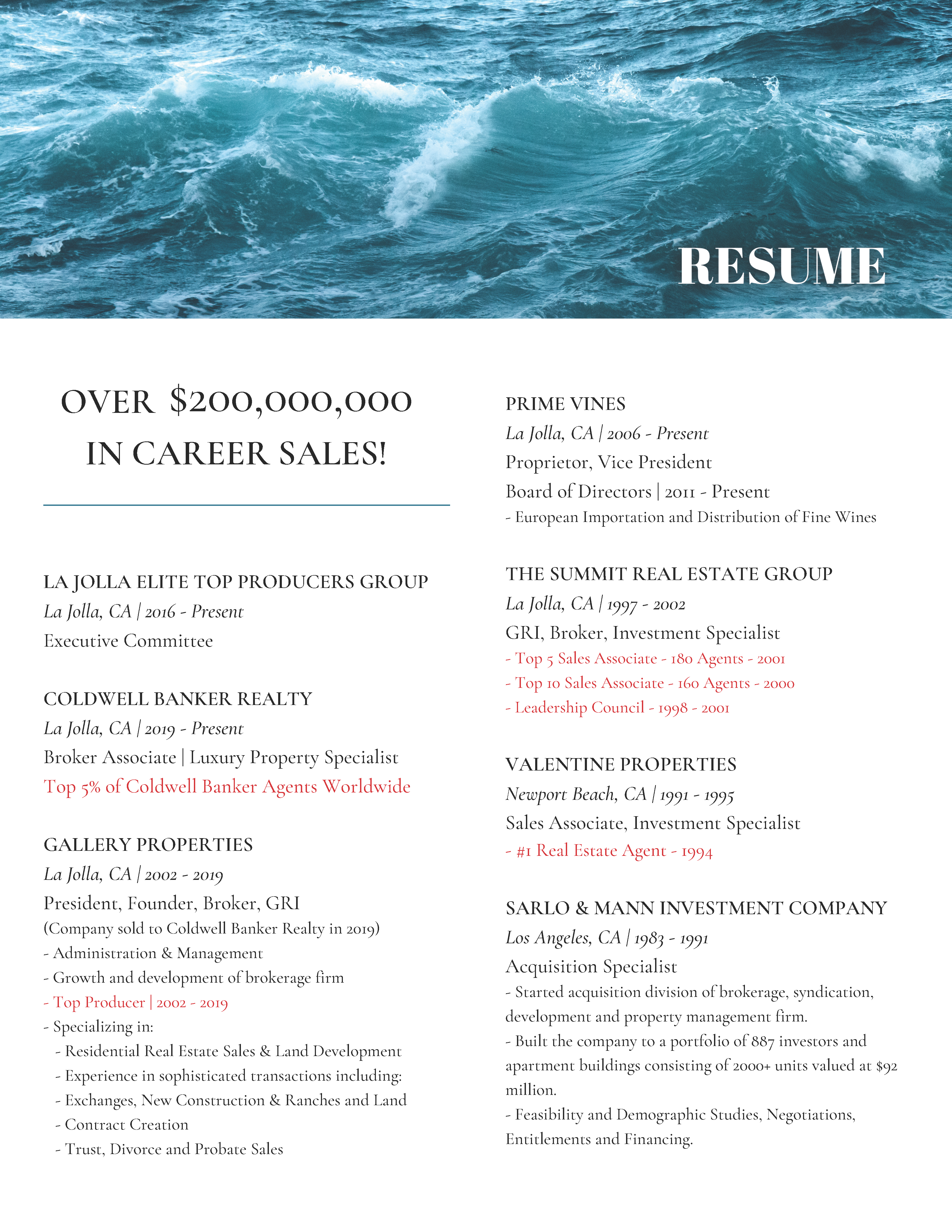 Claudette Berwin Resume Page